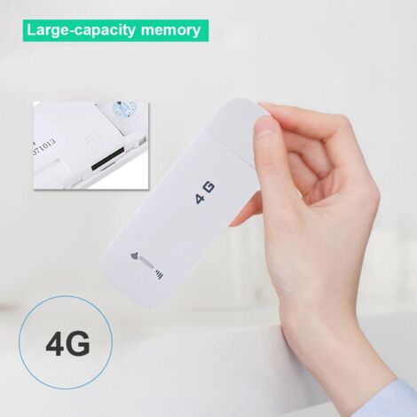 Modem 4G LTE USB Routeur WiFi Portable Hotspot Mobile avec Antenne Intégrée