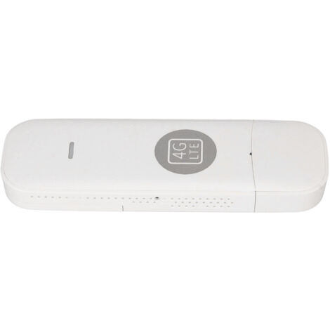 Modem 4G USB Portable avec Slot Carte SIM - Routeur WiFi Haut Débit Débloqué pour Voyage, Blanc Universel