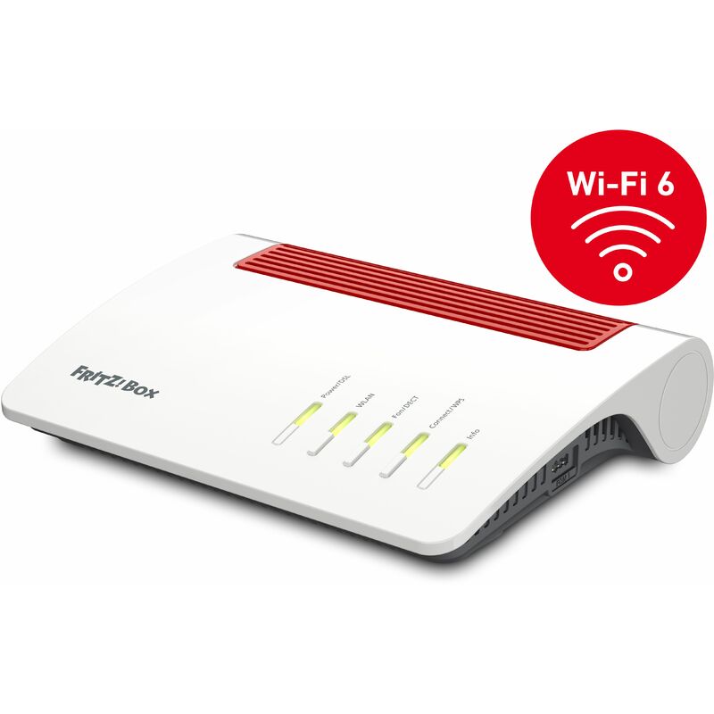 Image of AVM - Fritzbox 7590 ax router wireless gigabit ethernet dual-band (2.4 ghz/5 ghz) bianco - 7590AX