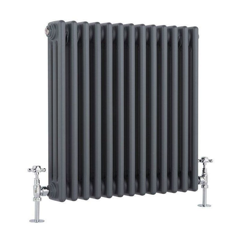 Modena 3 Column Traditional Radiator Central Heating Radiator (h 600mm x w 600mm) Old Cast Iron Type School Radiator