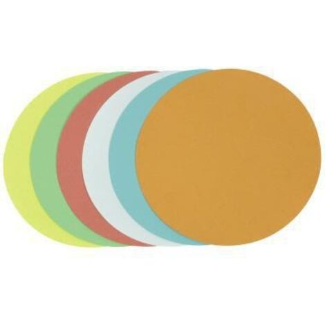 Moderationskarte 14cm 130g/m² Altpapier 100 % recycelt farbig sortiert 250 St./Pack.