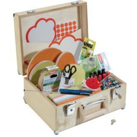 Moderationskoffer U-ActLine® 35 x 27 x 18 cm (B x H x T) Birkenholz natur