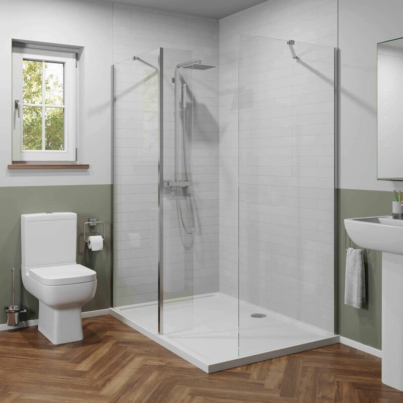 Modern 1400mm x 900mm LH or RH Walk  In Shower  Enclosure  