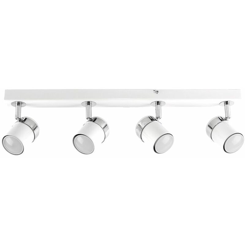 Minisun - Adjustable 4 Way Ceiling Spotlight Fitting - White