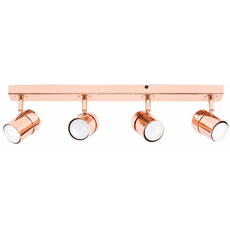 Minisun - Adjustable 4 Way Ceiling Spotlight Fitting - Copper