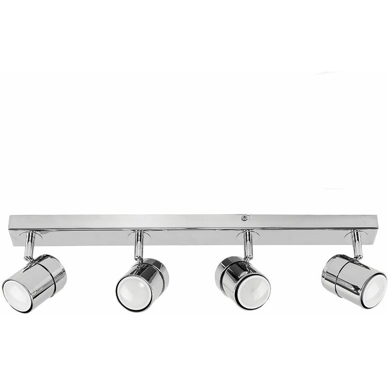 1 3 4 Way Modern White Led Ceiling Spotlight Bar Light Fittings With Gu10 Lamps