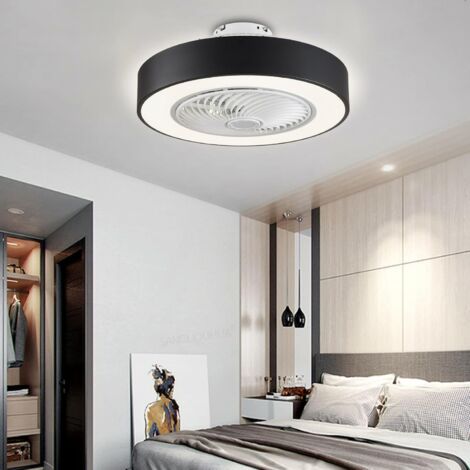 Modern Acryl Deckenventilator Mit Beleuchtung Fan LED-Licht 36W + Fernbedienung Dimmbar Wohnzimmer Schlafzimmer Deckenleuchte [Energieklasse A++]