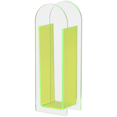 Modern Acrylic Clear Vase Colorful Acrylic Flower Vase for Wedding Party Home Table Decor Semi Colorful Fluorescent Green