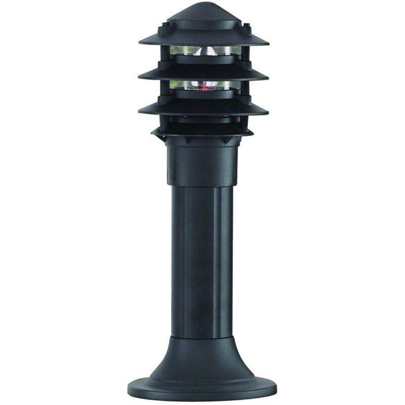 Searchlight Lighting - Searchlight Outdoor Posts - 1 Light Outdoor Pedestal Bollard Light Black IP44, E27