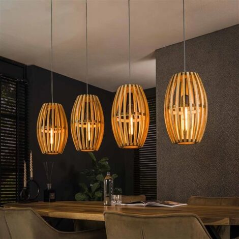 Modern Arc Ceiling Light Timber Whirl