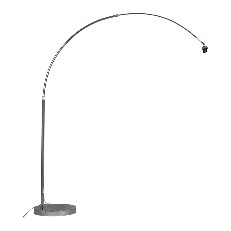 Modern arc lamp chrome adjustable without shade