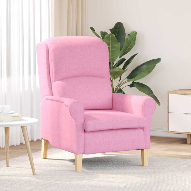 Armchair Pink 76 X 94 X 102 Cm Fabric Vidaxl
