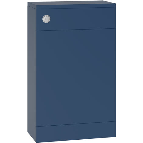 Modern Bathroom 500mm Toilet Unit Furniture Matt Navy Blue