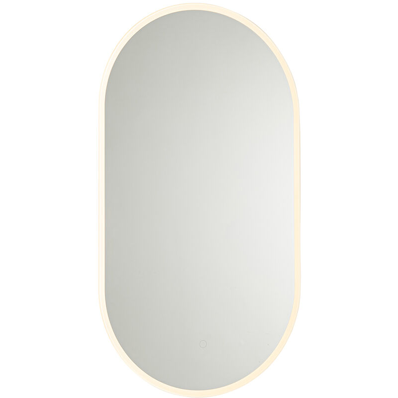 Image of Modern Oval Bathroom Mirror with Mirror&hellip;