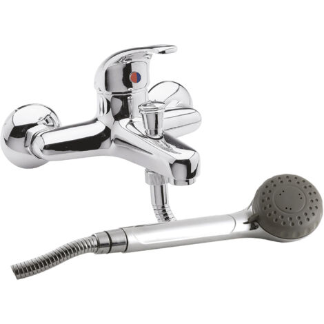 Modern Bathroom Pair of Wall-Mount Couplings, 25mm x 65mm, Chrome
