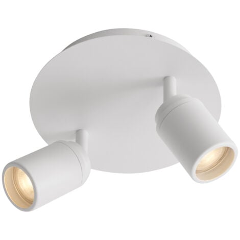 Modern Bathroom Spotlight White 2-Lights IP44 - Ducha