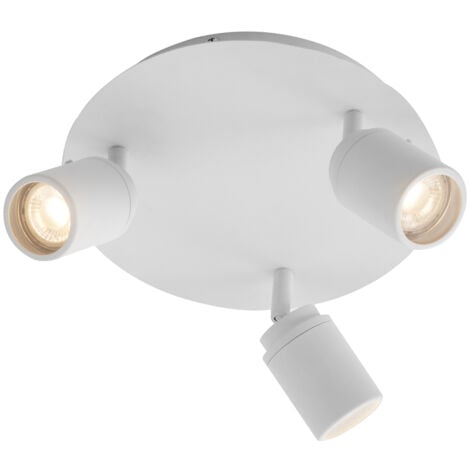 Modern Bathroom Spotlight White 3-Lights IP44 - Ducha