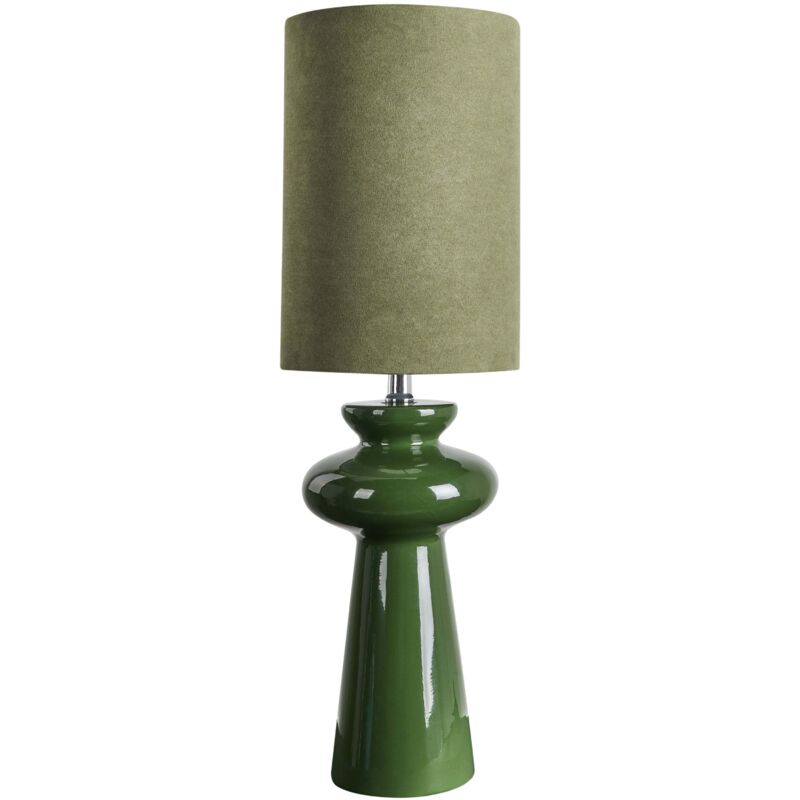 Beliani Table Lamp Oteros Olive Green