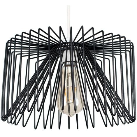 Ceiling Pendant Light Shade Industrial Wire Suspended Lampholder