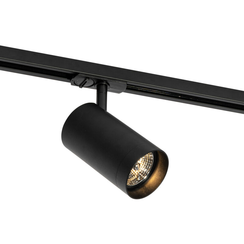 Qazqa Modern Black Spotlight For 1-phase Track System 70mm - Iconic Jeana Luxe