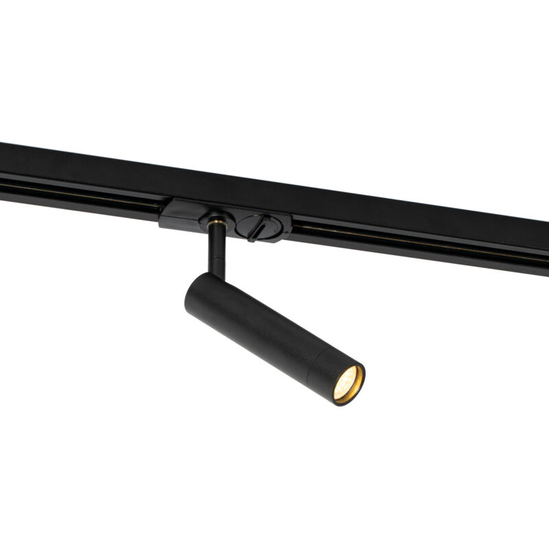 Qazqa Modern Black Spotlight For 1-phase Track System - Iconic Ivy