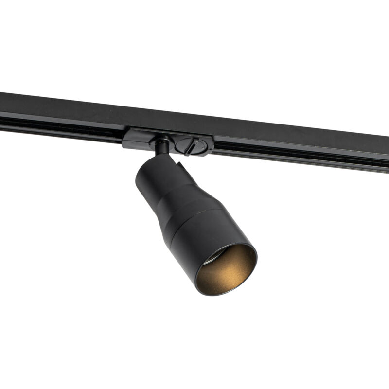 Qazqa Modern Black Spotlight For 1-phase Track System - Iconic Kohua