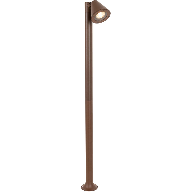 Image of Qazqa - Modern Outdoor Bollard Rust&hellip;