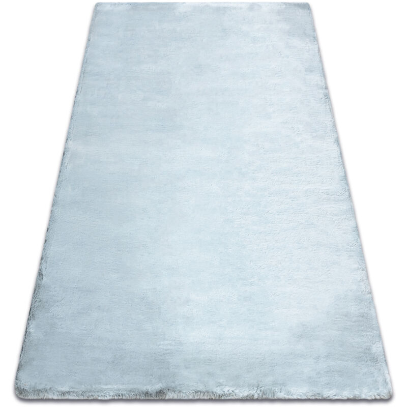 Modern carpet teddy new dream 47 shaggy, plush, very thick silver grey 120x170 cm