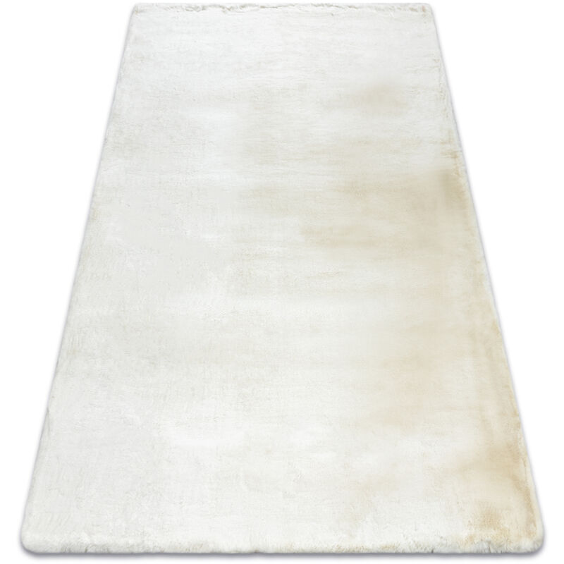 Modern carpet teddy new wool 45 shaggy, plush, very thick cream beige 120x170 cm