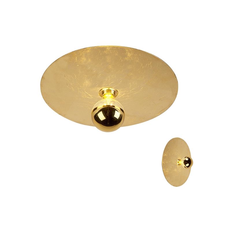 Modern ceiling lamp gold 40cm - Disque