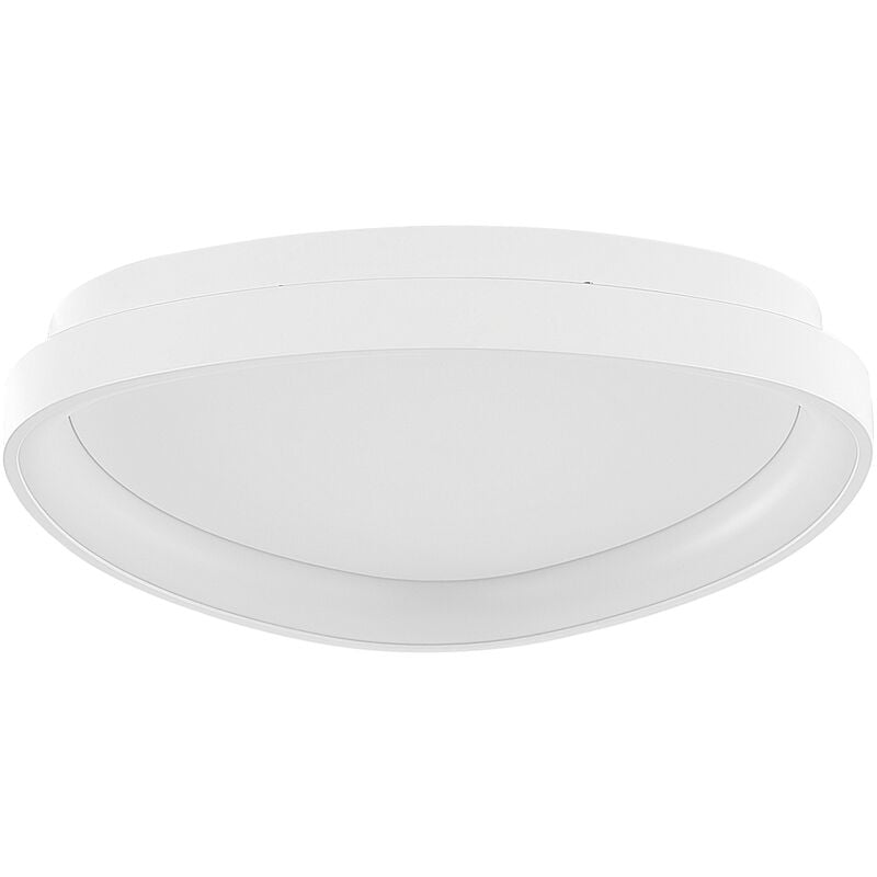 Beliani - Modern Ceiling Lamp Integrated led Lights Triangle Shape Metal White Nanding - White