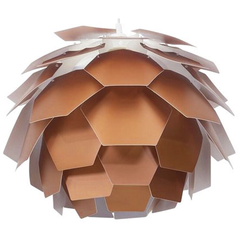 Beliani - Modern Ceiling Pendant Light Copper Geometric Shade Flower Design Small Segre
