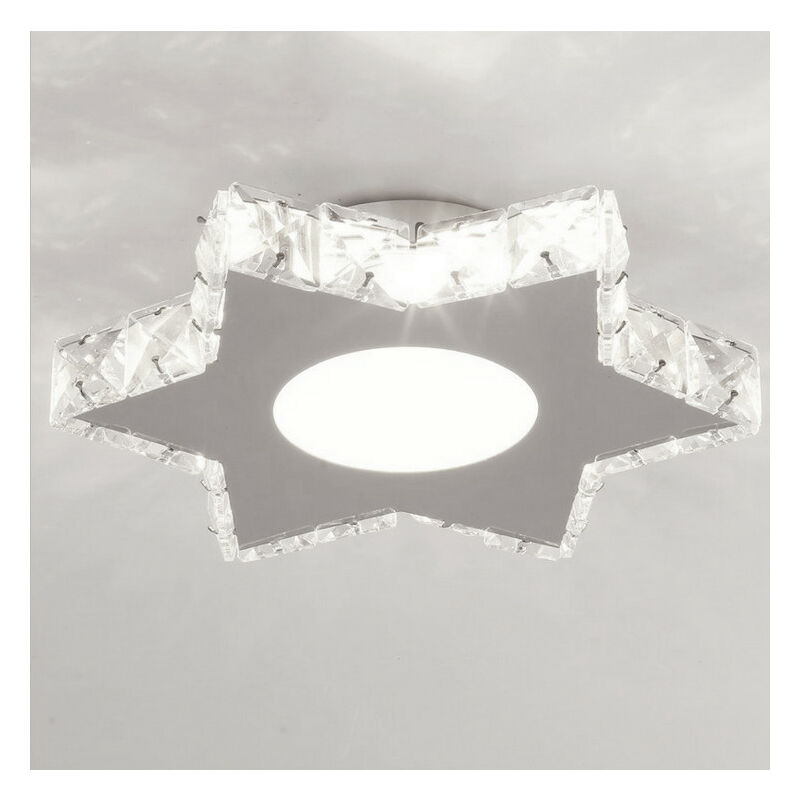 Modern Ceiling Light Cold White Crystal Ceiling Lamp Led Luxury Chandelier for Bedroom Dining Room Hallway Kitchen