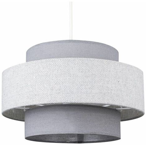 Ceiling Pendant Light Shade In A Dark Grey Light Grey