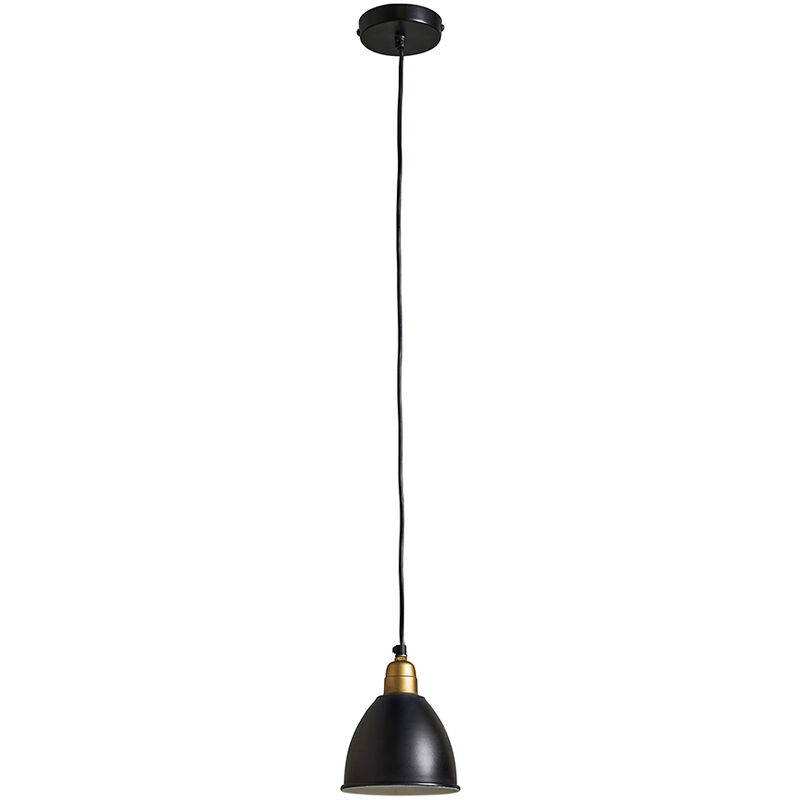 Minisun - Black & Gold Ceiling Light Fitting - Add LED Bulb