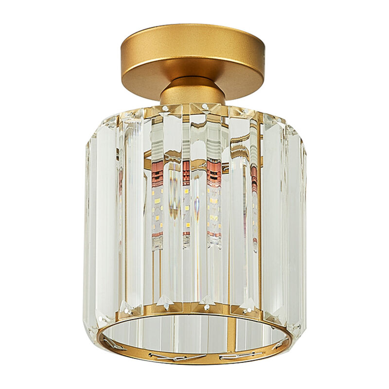 Lifcausal - Plafonnier en cristal moderne à proximité du plafonnier, luminaire de couloir pour chambre à coucher, salle de bain, entrée, balcon,