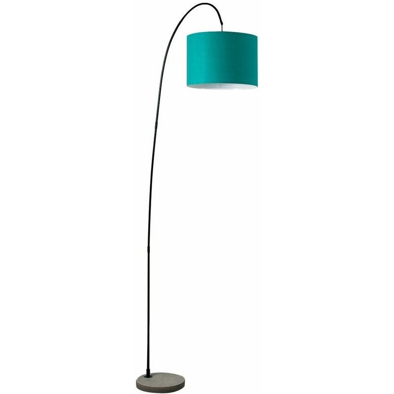 Teal Cylinder Light Shade Lamps, Teal Floor Lamp Shade
