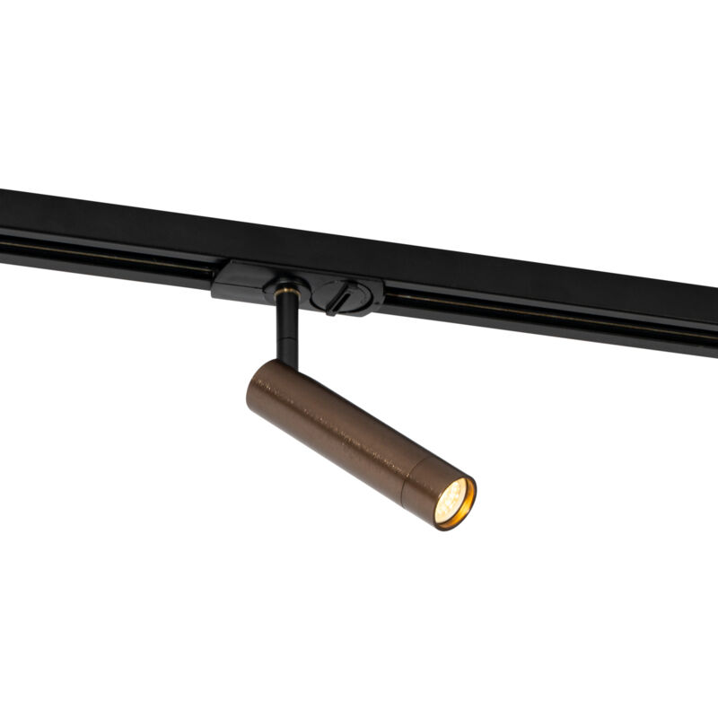 Qazqa Modern Dark Bronze Spot For 1-phase Track System - Iconic Ivy