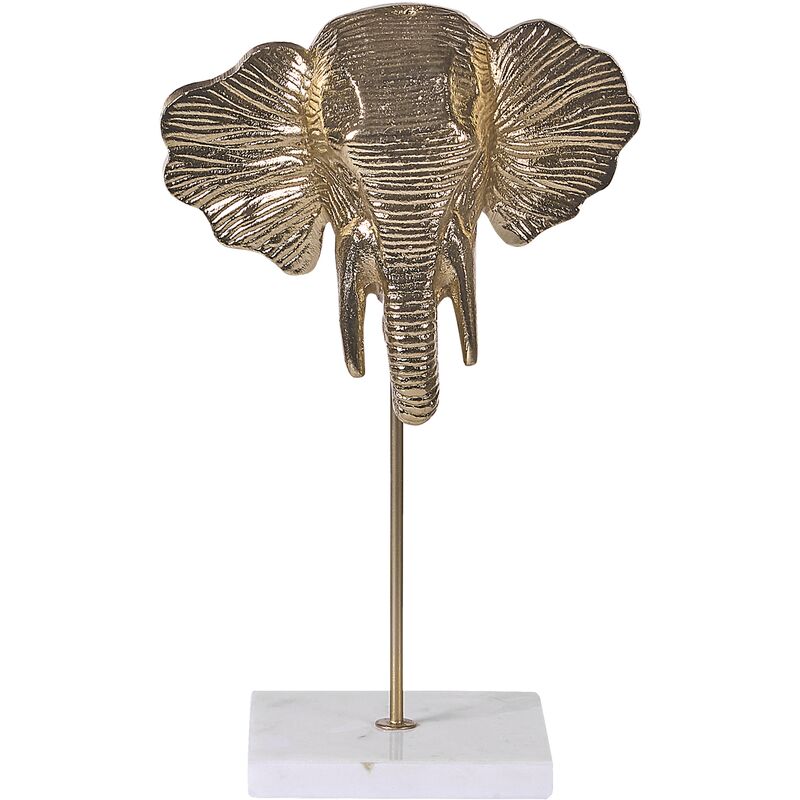 Beliani - Modern Decorative Figurine Home Accessories Aluminum Aluminium Shape Gold Kaso