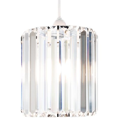 Glass Pendant Light Shade modern designer clear glass pendant light shade with chrome metal frame by happy homewares