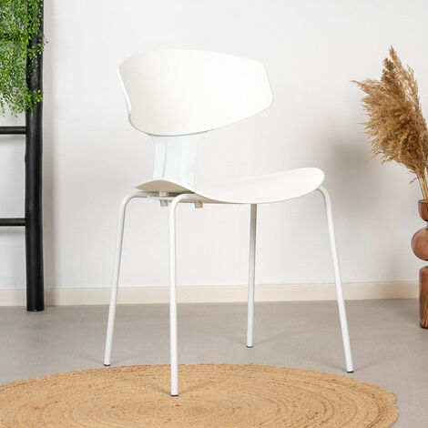 Modern Dining Chair Mara White - White