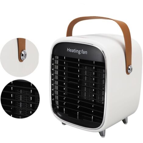 Modern electric heater, mini, lightweight, portable, overheat protection, EU plug, white, 220V