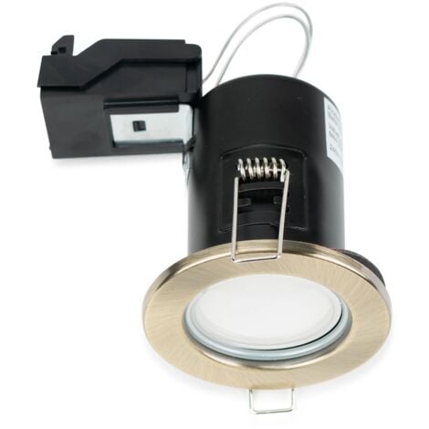 GU10 Downlights Fire Rated Recessed Ceiling Spotlight - Gold