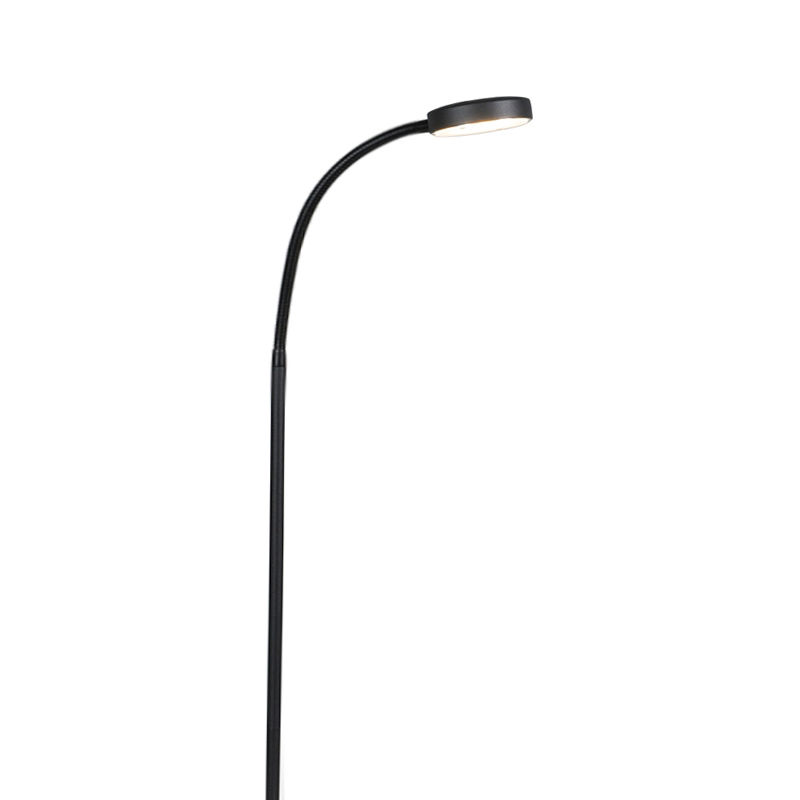 Modern Floor Lamp Black Incl. Led - Trax - Black