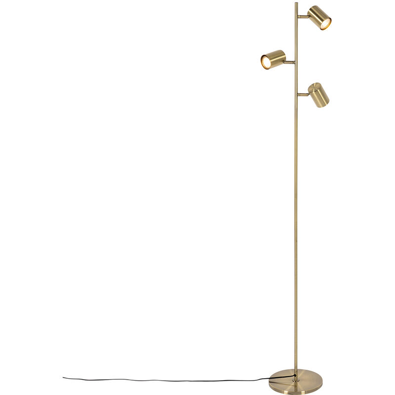 Modern Floor Lamp Bronze 3-Light - Jeana