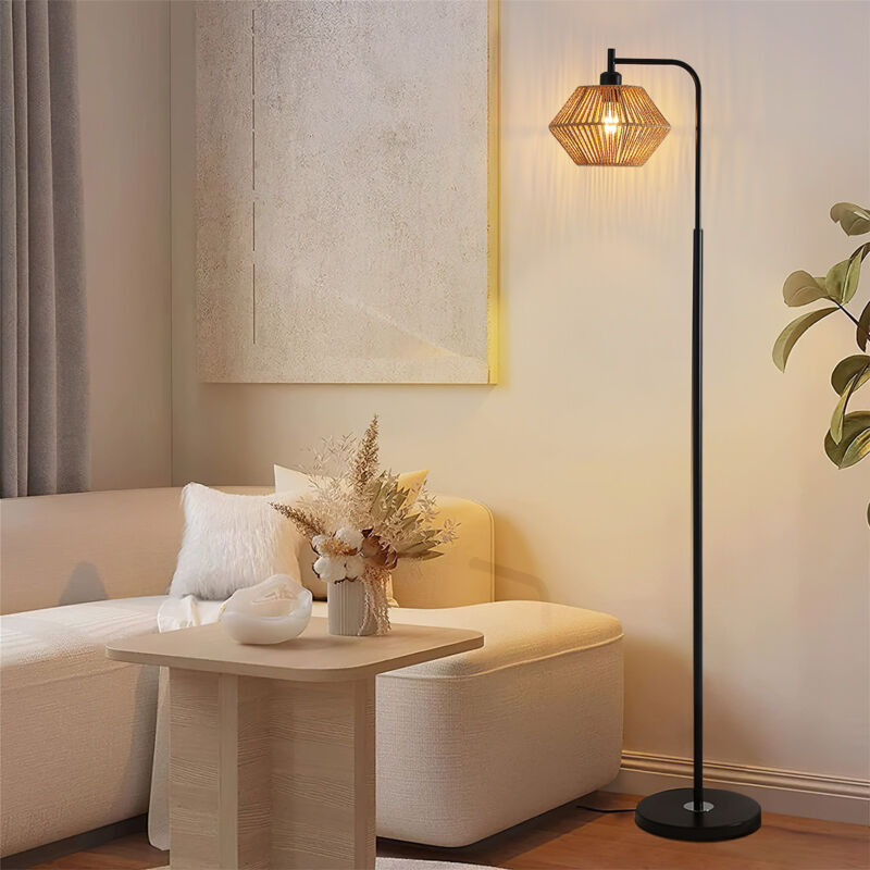 Image of Modern Floor Lamp with Irregular Shade