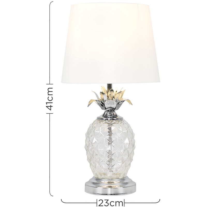 glass pineapple table lamp