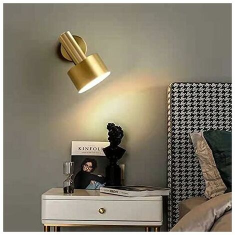 Modern Gold E27 Indoor Wall Sconce Creative Wall Lamp Adjustable Swing Arm with Shade for Bedroom Corridor Staircase Industrial Style Simple Wall Sconce