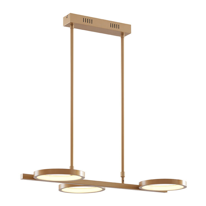 Qazqa - Modern Pendant Light Gold Incl. led 3-Step Dimmable 3-Light - Vivé