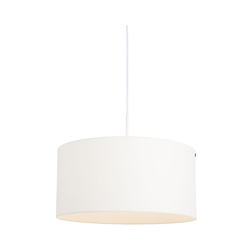 Modern Pendant Lamp White with 50cm White Shade - Combi 1